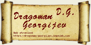 Dragoman Georgijev vizit kartica
